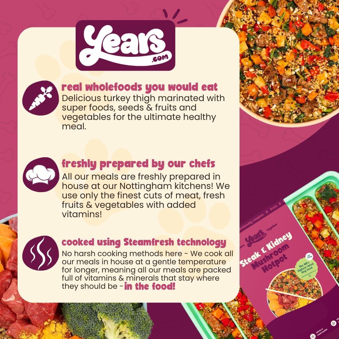 4x Steak & Kidney Mushroom Hotpot Adult Dog Food | Grain Free | Years Complete Nutritional Fresh Wet Dog Food | Hypoallergenic - Image 5