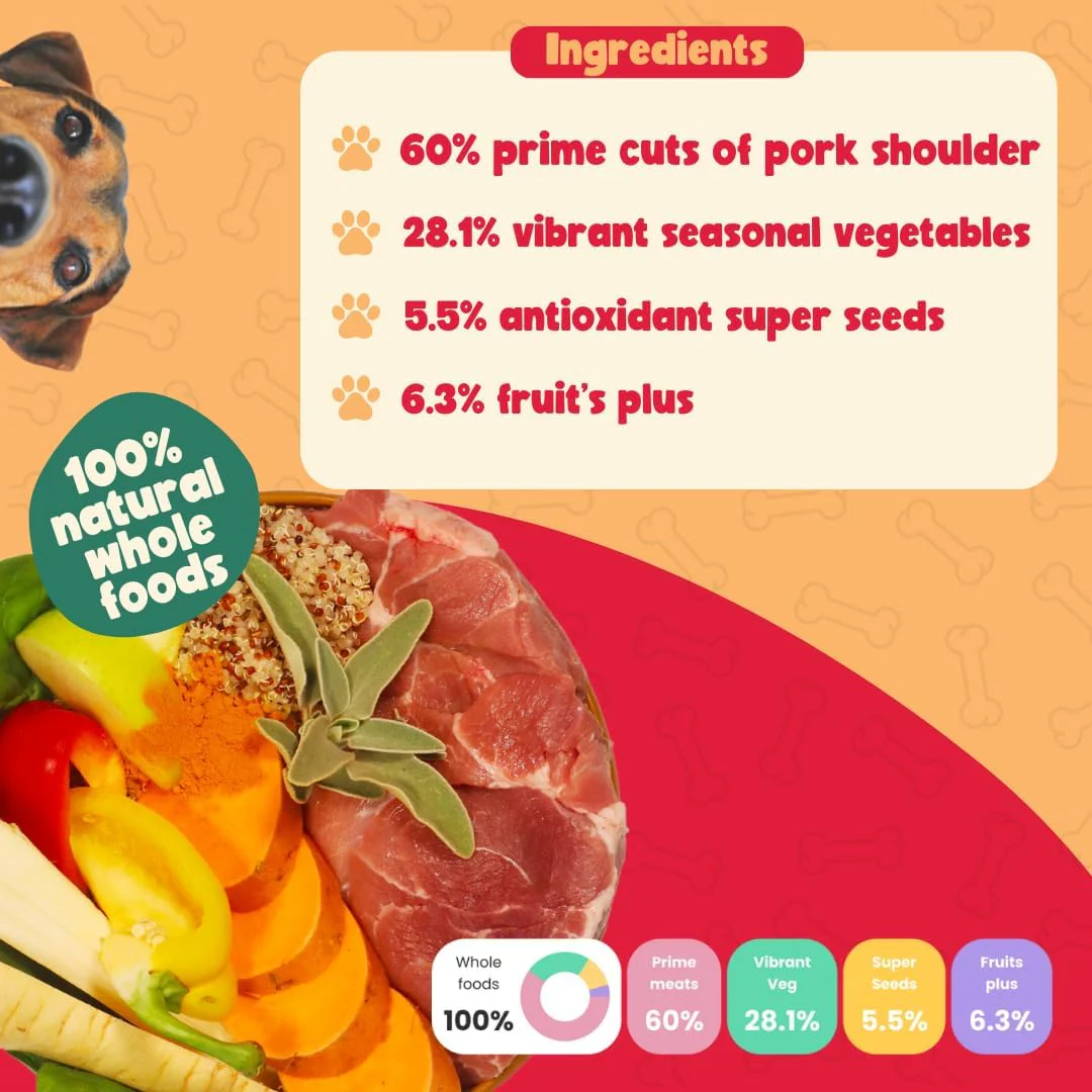 12x Years Variety Pack | Fresh Adult Dog Food 280g|  Steak & Kidney Mushroom Hotpot  & Pork Shoulder Sage & Apple Stew | Pack of 12 | Natural Wholefoods Grain Free - Image 7