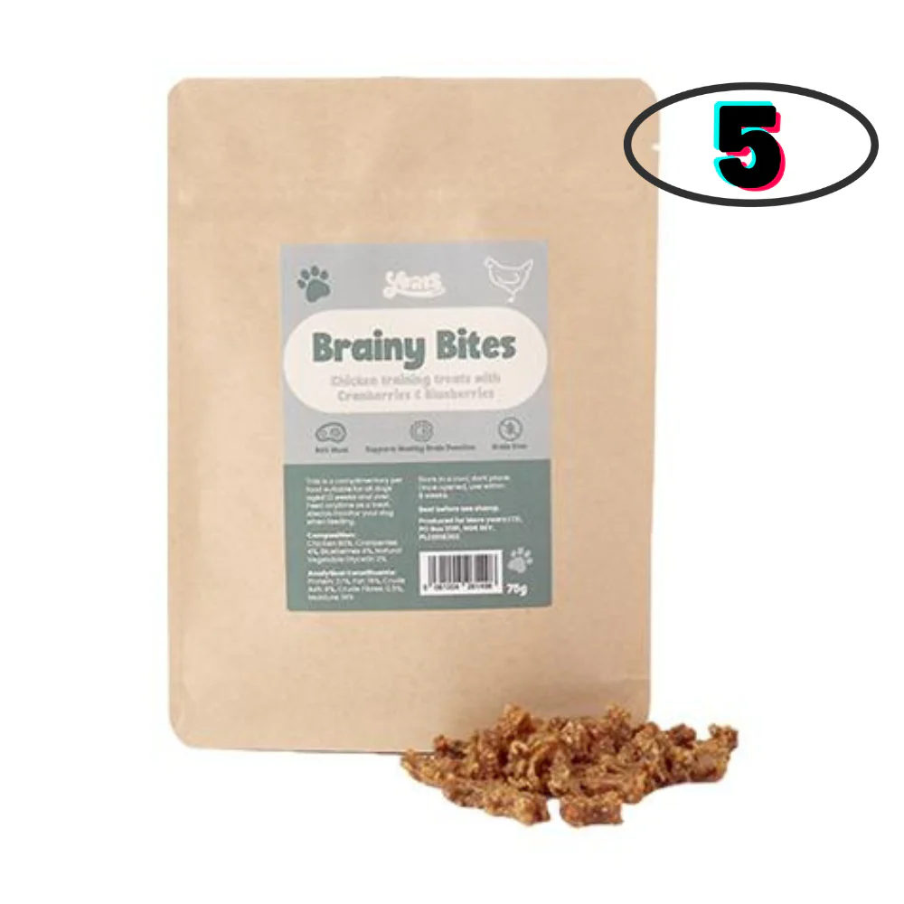 5x Chicken Brainy Bites - The Perfect Doggy Training Treat