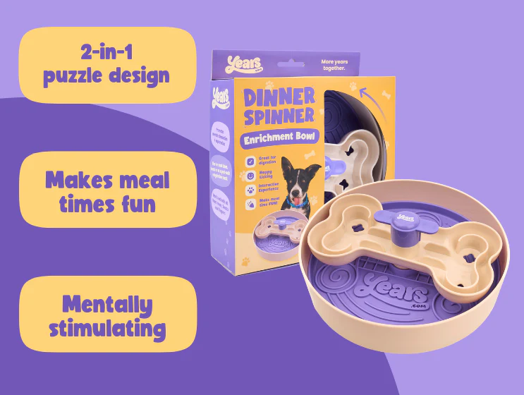 Dinner Spinner Slow Feeding Puzzle Bowl
