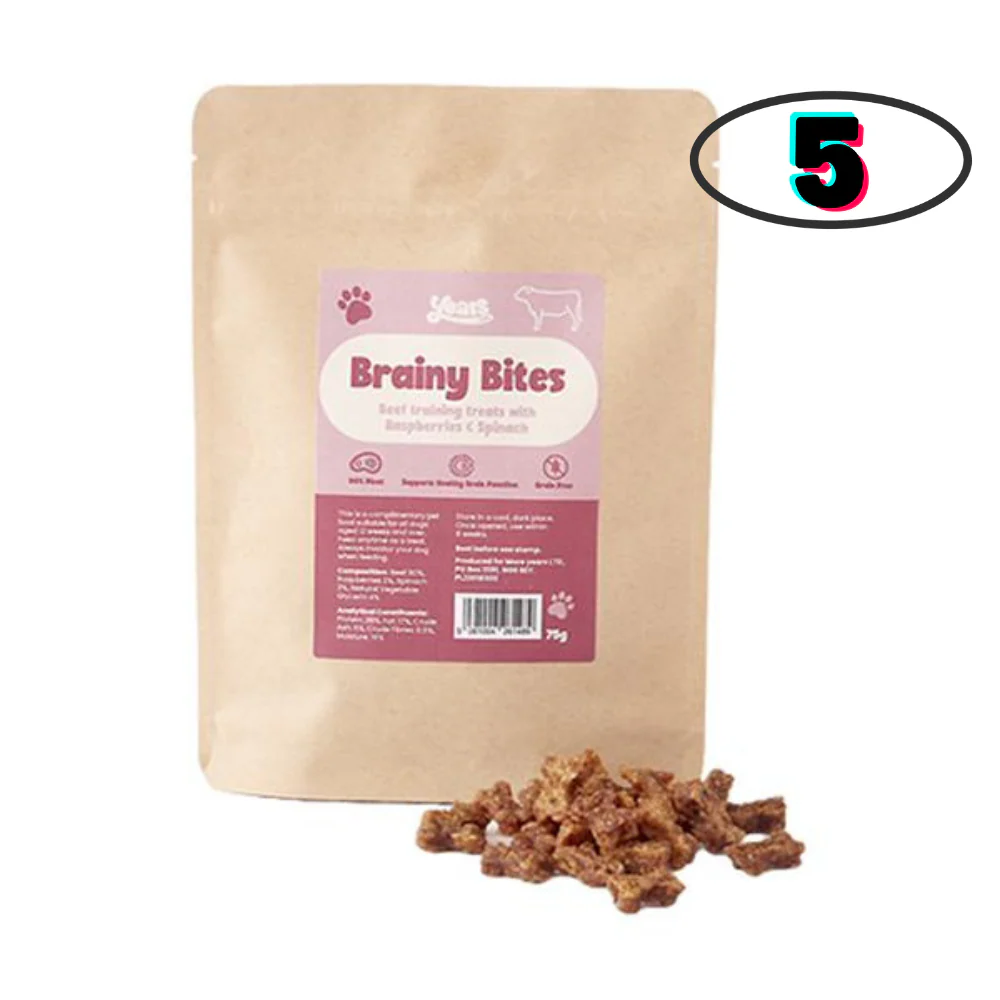 5x Lean Beef Brainy Bites - The Perfect Doggy Training Treat