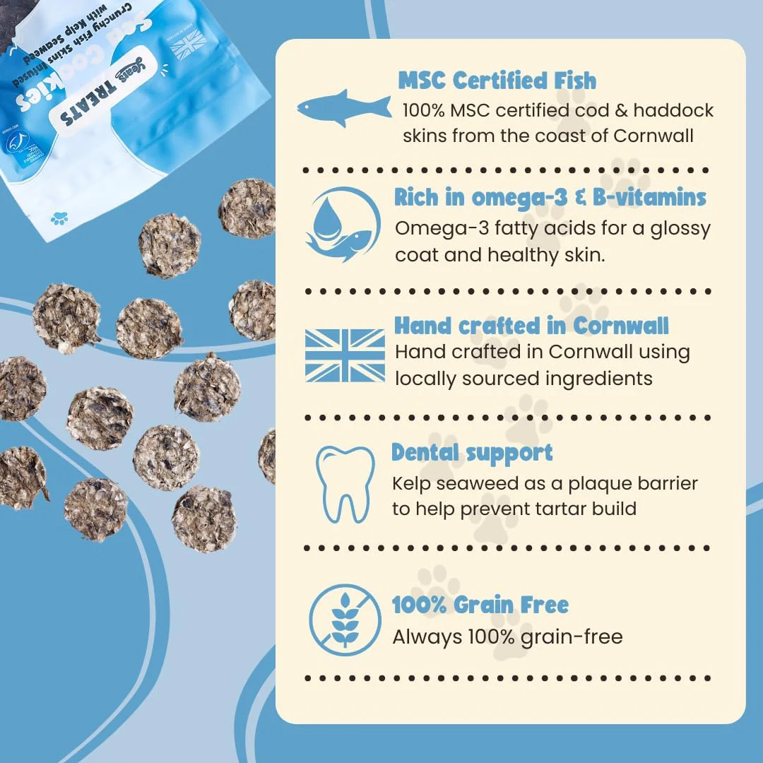 5x YEARS Fish Sea Natural Dog Treats High in Omega-3 B12 & B3 Vitamins for Dog Dental Plaque Health Breath Freshener & Healthy Coat MSC Certified Fish Treat Visit the Years Store - Image 4
