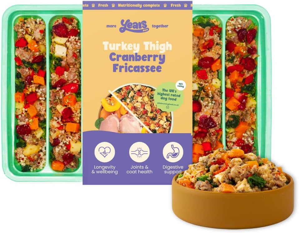 4x Years Adult Variety Pack - Chicken Thigh Mediterranean Casserole & Turkey Thigh Cranberry Fricassee - Image 3
